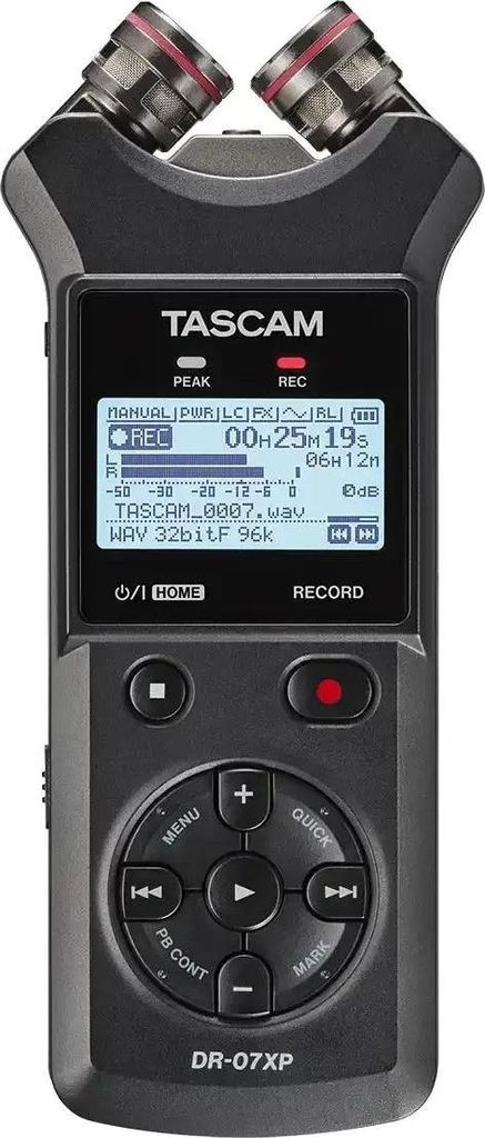 Tascam DR-07XP - tragbarer digitaler Rekorder mit Produktbild 