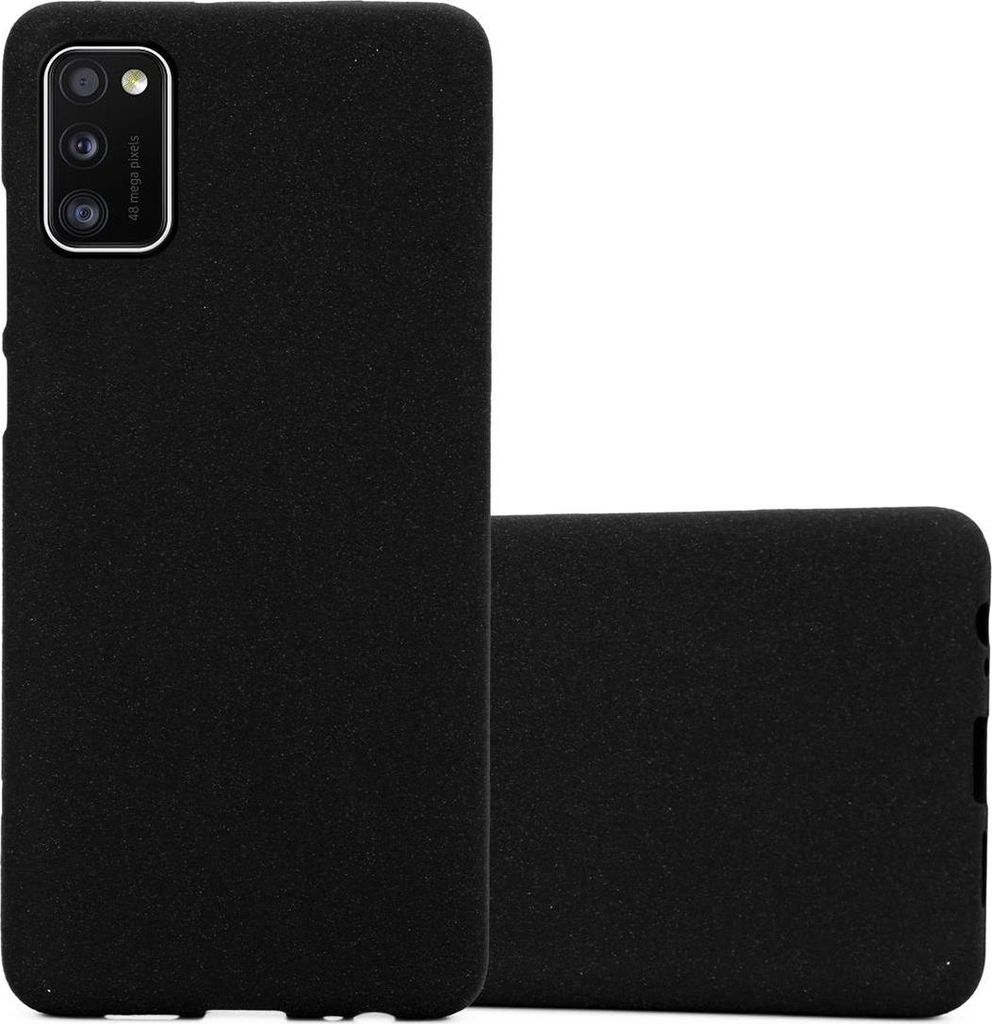 Cadorabo Schutzhülle für Samsung Galaxy A41 Hülle in Schwarz Handyhülle TPU Etui Cover Case