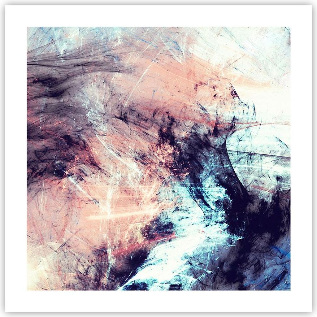 Poster - Poster ohne Rahmen - Abstraktion modern - 50x50 cm - Wand Bild - Wanddeko - Wandbilder - Kunstposter - Wandposter - Bilder - Kunstdruck - ...