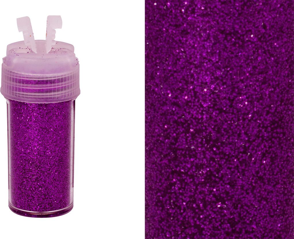 Glitzerpulver 10g in Dose mit Streudeckel, Farbauswahl:lila Produktbild 
