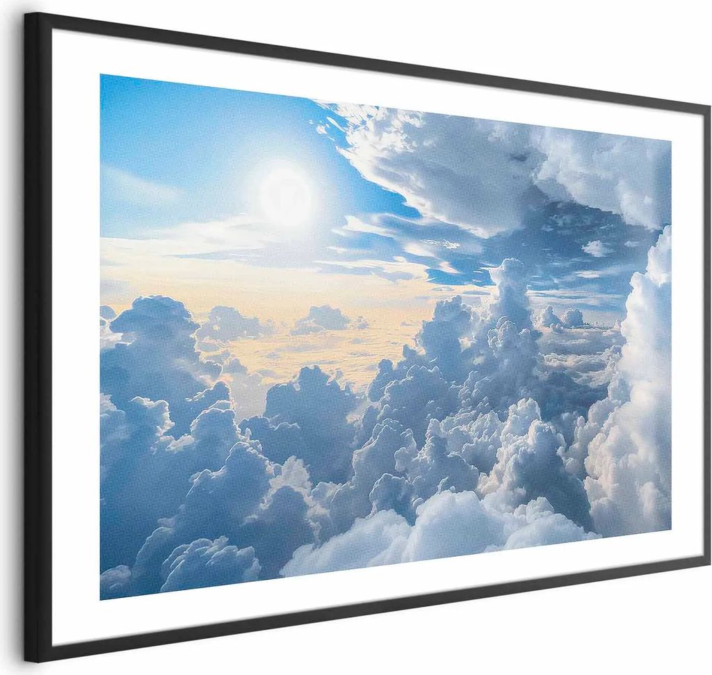 Posterpapier Poster - Symphony of Light: Sun and Clouds Playing Together on a Beautiful Sky 30x21 cm Muster b-H-10048-ao-a