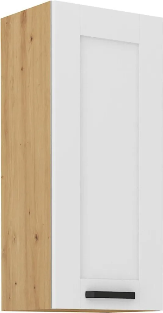 Mobiletto Pensile LAILI 40x200cm Bianco/Rovere Artisan Moderno