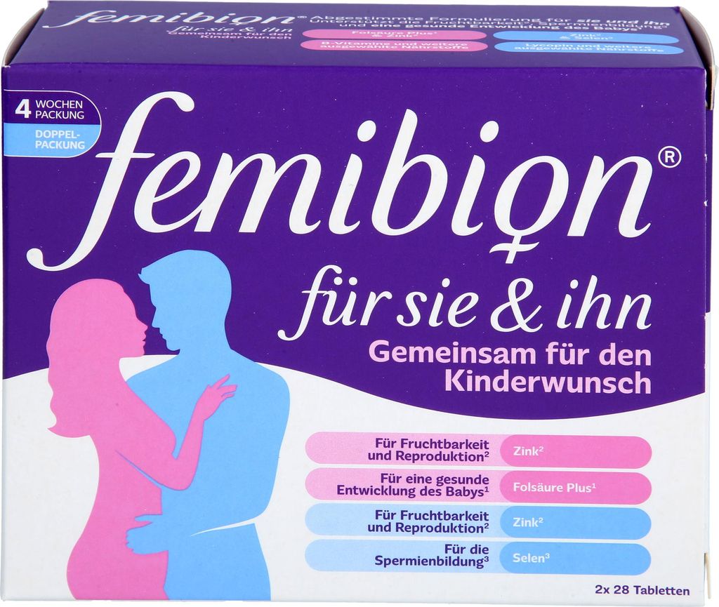 Femibion für Sie & Ihn Tabletten zur Unterstützung bei Produktbild 