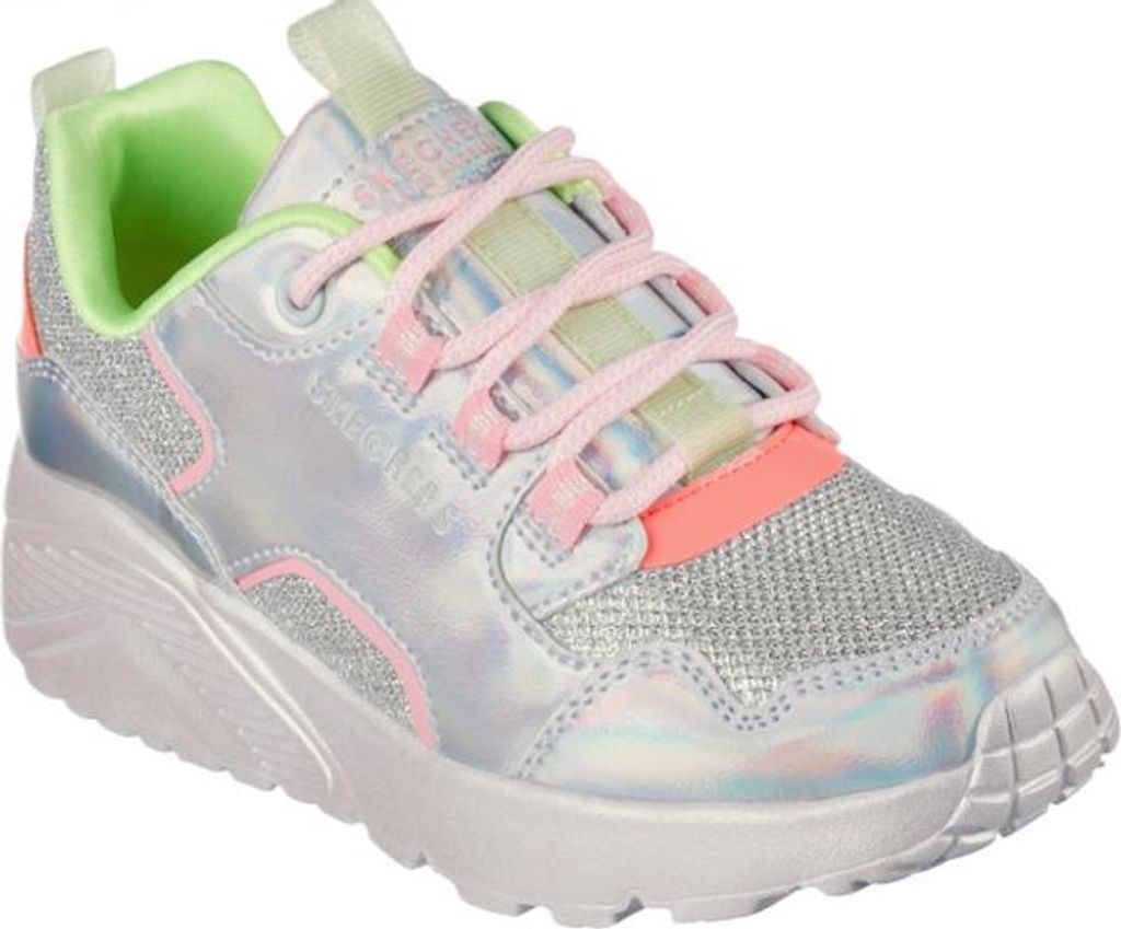 Skechers Uno Lite Metallic Pops Kinder Sneakers, Größe 33,5 EU