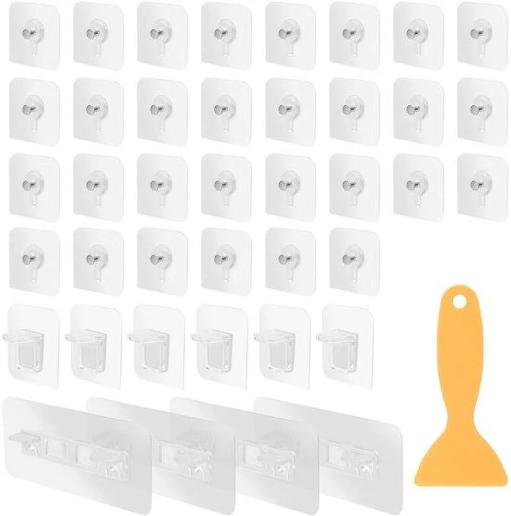 Cadres photo autocollants lot de 40 cadres transparents sans perçage