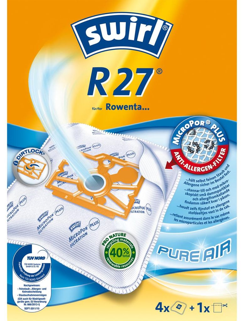 Swirl R 27, Modrá, Bílá, Žlutá, 4 kusů, 1 kusů Obrázek produktu 