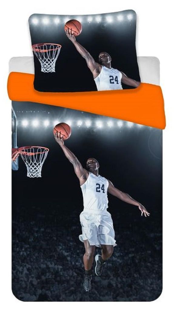 Basketbalová souprava povlečení 135 x 200 cm bavlna Obrázek produktu 