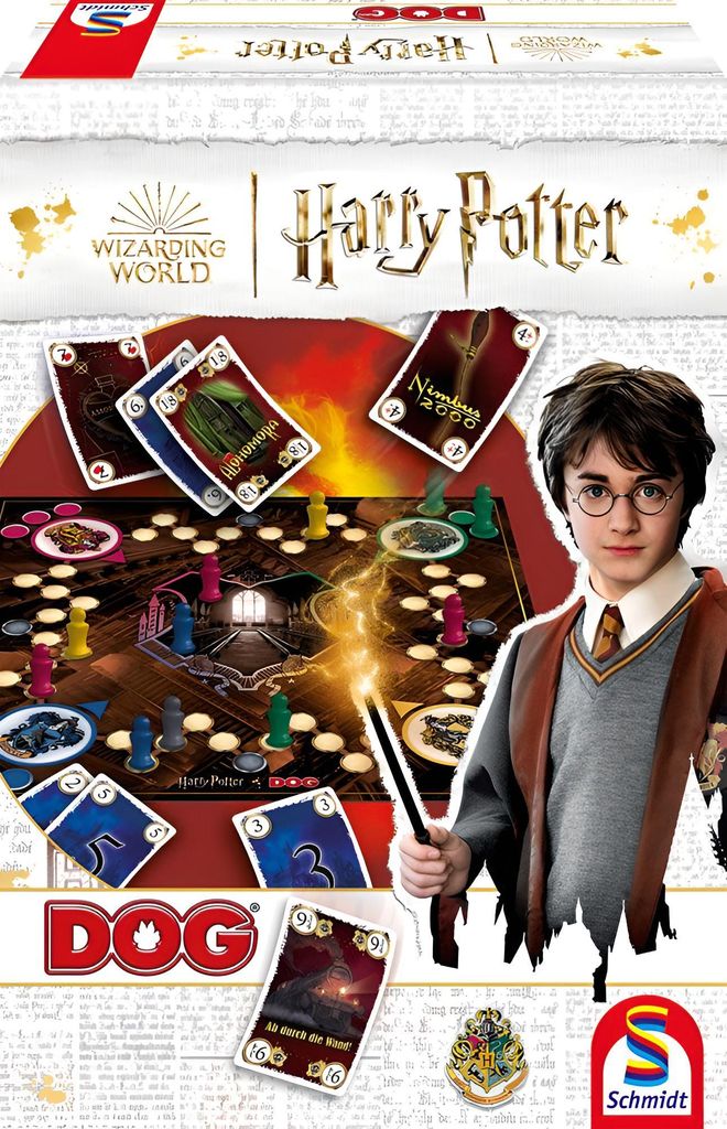 Schmidt Spiele DOG Harry Potter, Familienspiel, Wizarding World 49423