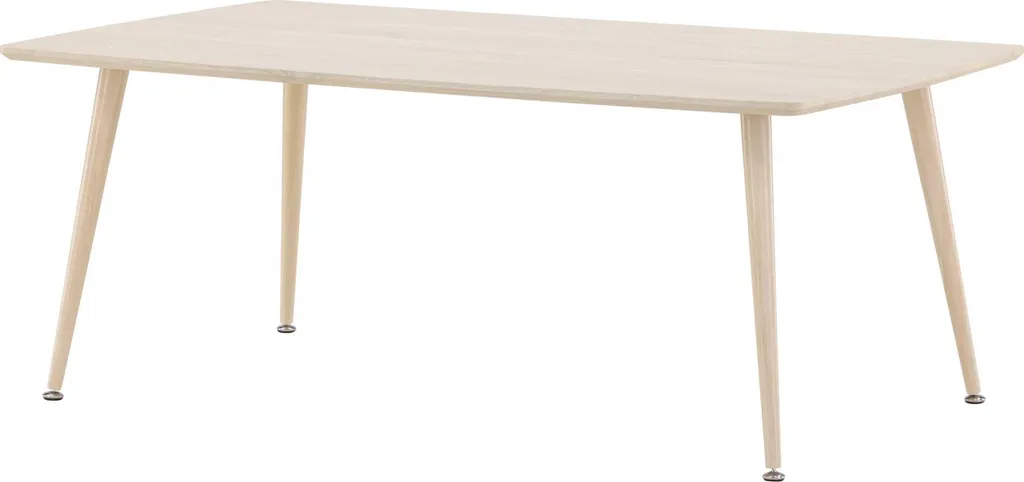 Table basse Plaza stable et facile d'entretien finition peinture chaux