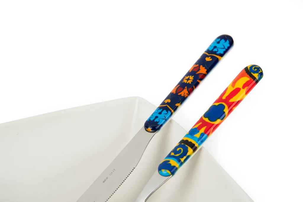 Set 24 posate in acciaio con coltelli bistecca