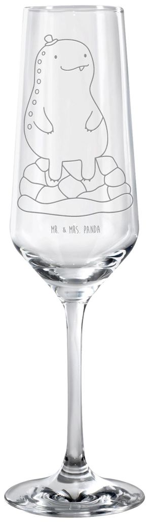 Mr. & Mrs. Panda Sektglas Schildkröte Pause - Transparent - Geschenk, Panzer, Glas, sitzen, Trinkglas, Sektkelch, Achtsamkeit, Champagnerglas, gra...