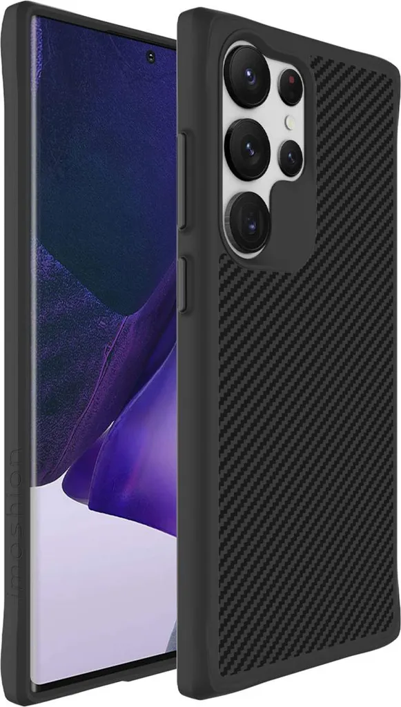 Custodia iMoshion Carbonio per S23 Ultra - L'Eleganza del Nero