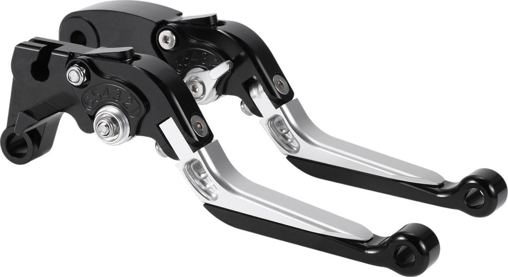 Kurze Lange Brems- und Kupplungshebel für Yamaha YZF R1 2015-2022 Verstellbare Motorrad Lenker Bremshebel Aluminiumlegierung Schwarz Kopf Silber G...