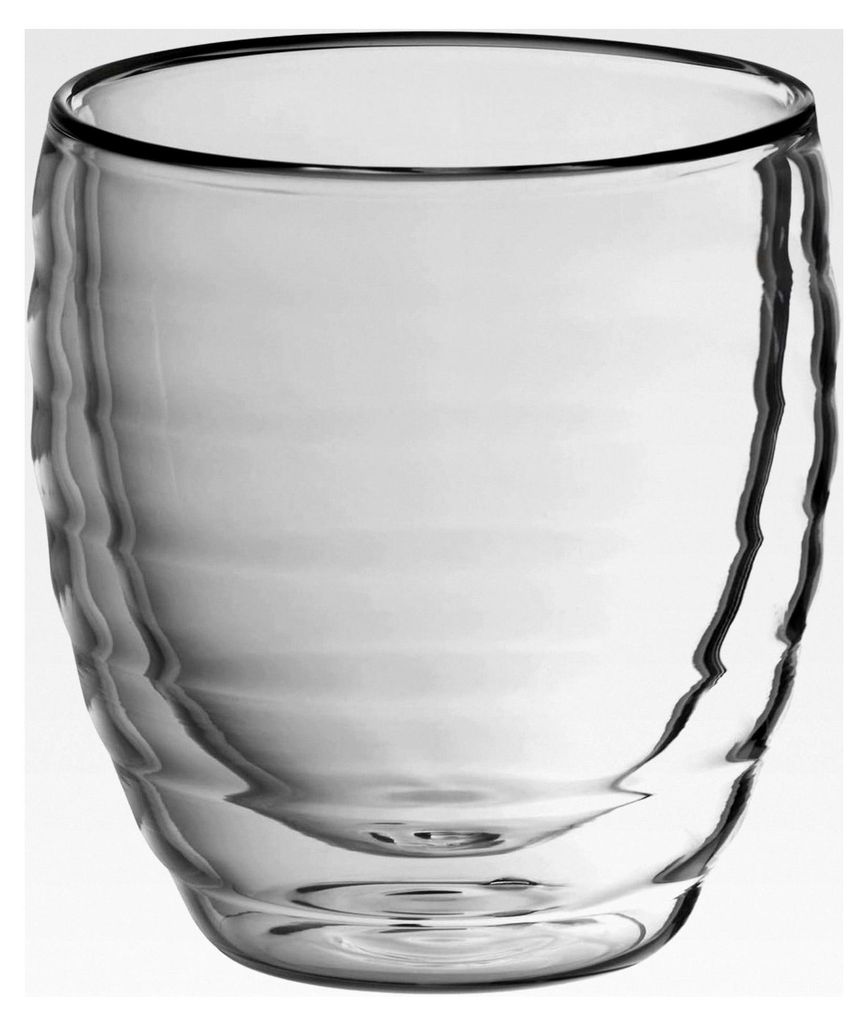 Cappuccinoglas Cesena, 2-teilig, Doppelwandglas, 200 ml, Transparent