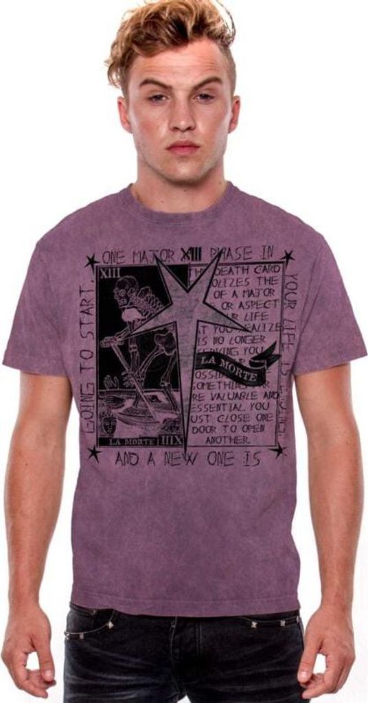 Outer Vision T-Shirt Herren La Morte Man's T-Shirt lila XXL
