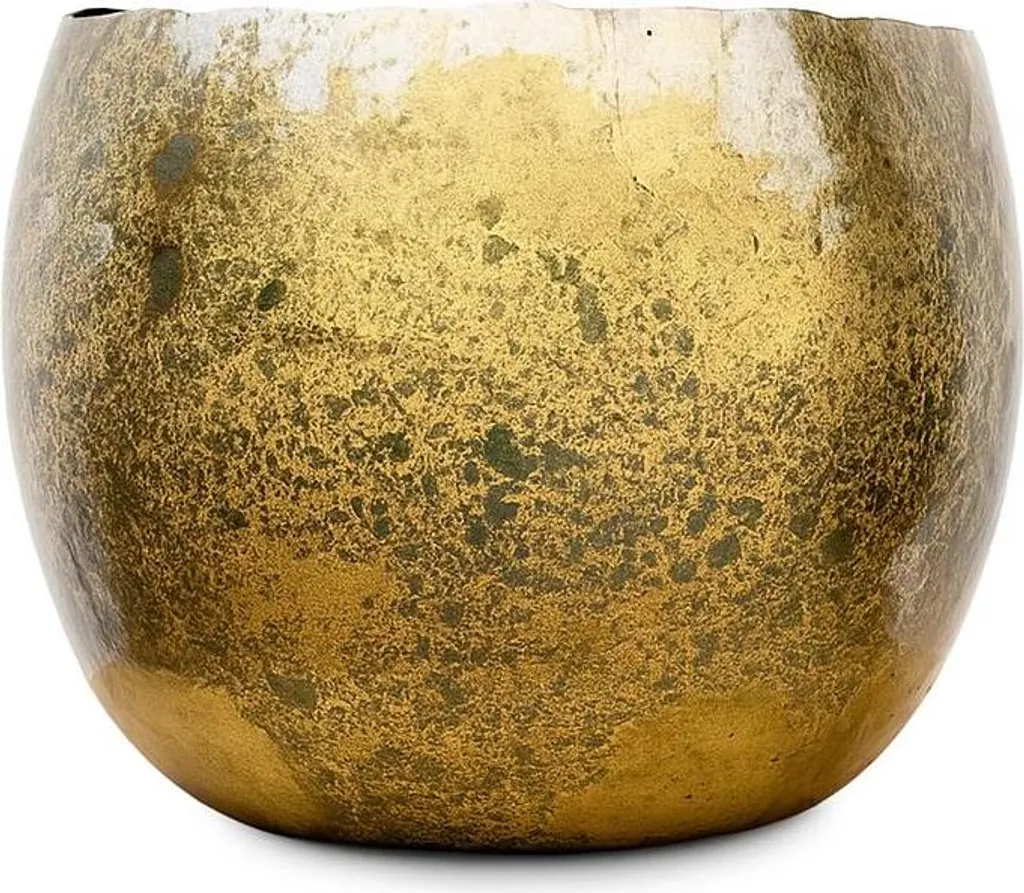 Pot Ellen en laiton 25 x 19 cm - Cache-pot chic pour plante d'intérieur