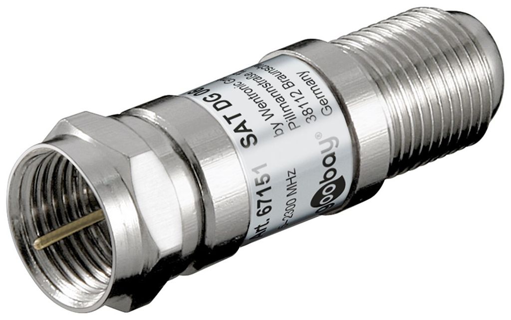 goobay SAT Dämpfungsglied 6 F Stecker auf F Buchse (Bulk) Productafbeelding 