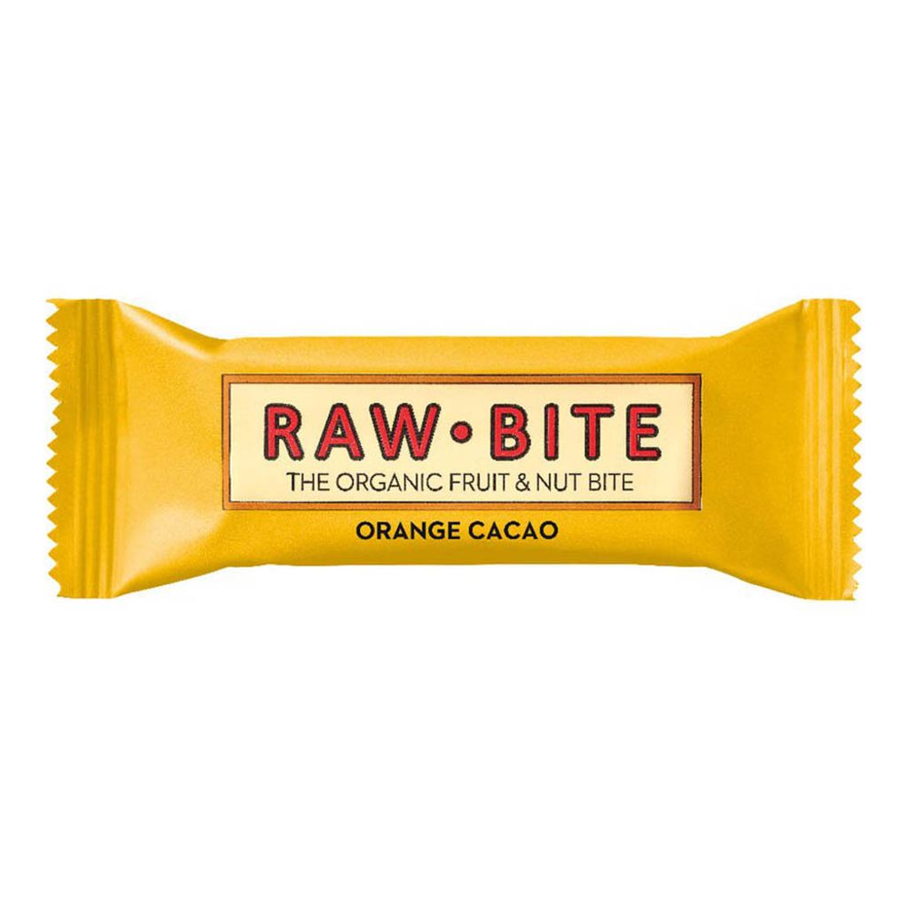 Raw Bite Riegel Orange Cacao 50 Produktbild 