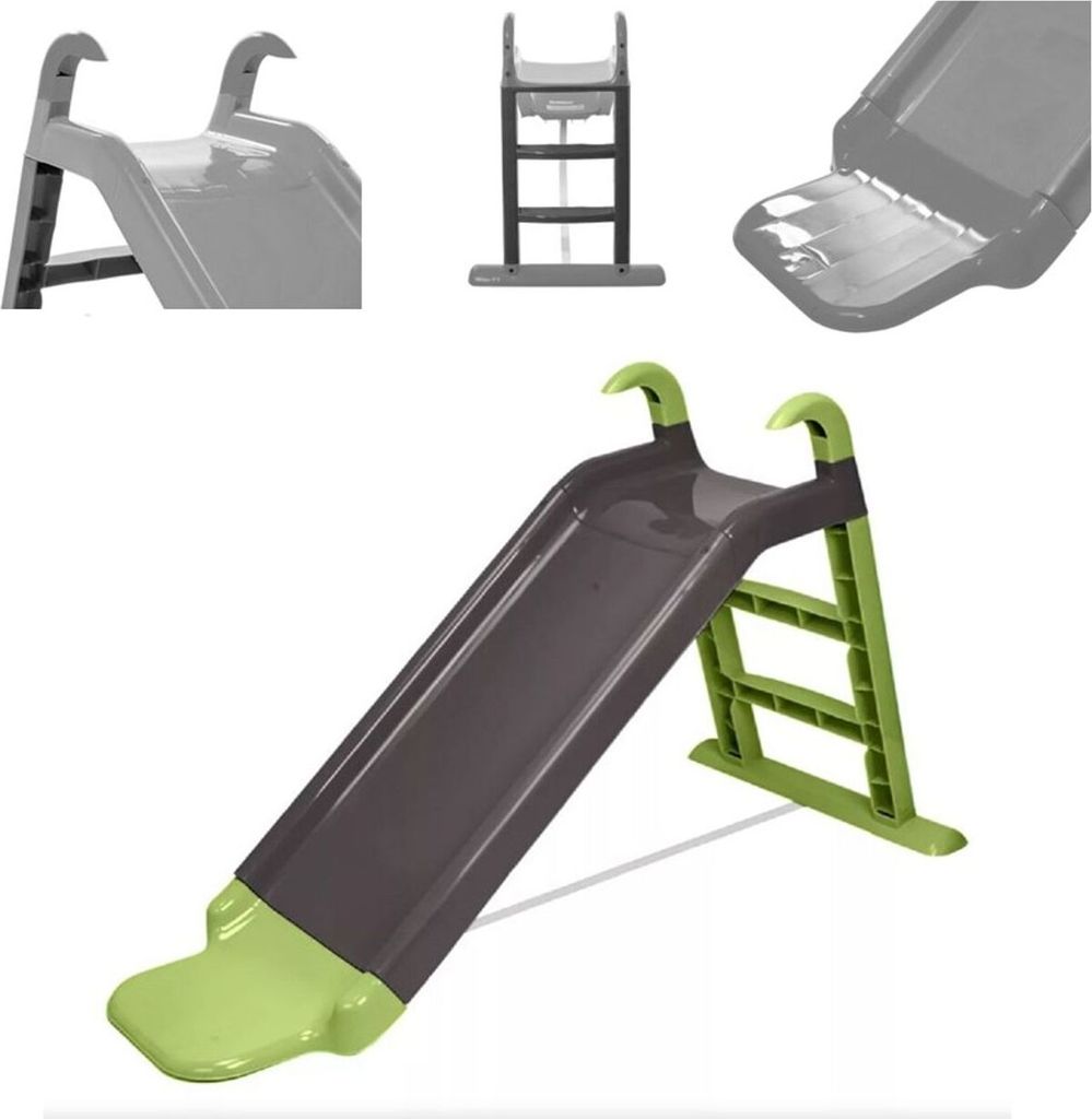 Chipolino Kinderrutsche Länge 141 cm, Breite 63 cm, Höhe 78,5 cm outdoor indoor grau