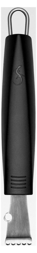 Zestenreißer aus Edelstahl, schwarz, 17,5 cm x 3,7 cm x 2,5 cm