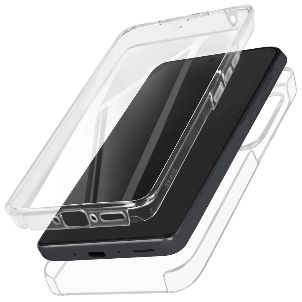 Cover Avizar 360 Samsung A35 - Trasparente Silicone e Policarbonato