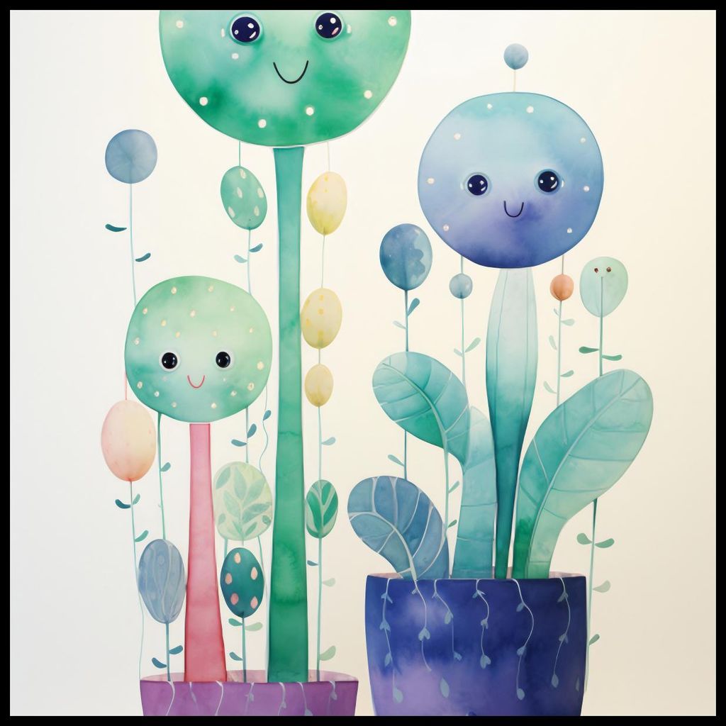 Plakat 70x70cm Lächelnde Galaxien