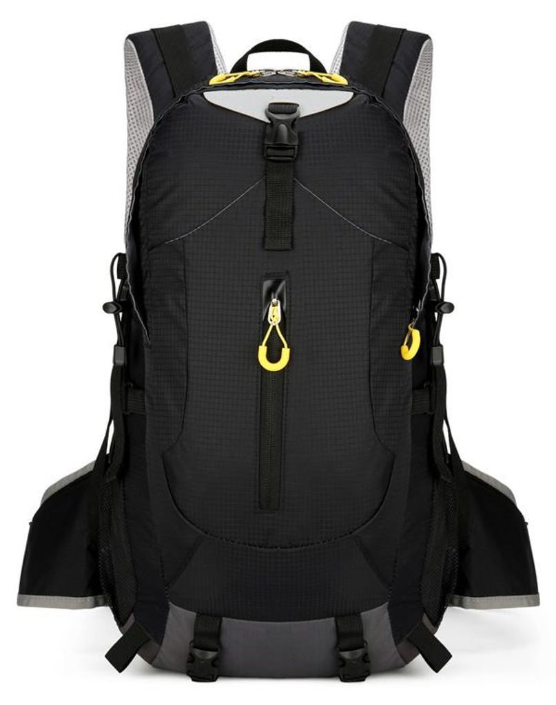 35L Rucksack Outdoor – großer Trekkingrucksack für Reisen, Wandern & Sport, leicht für Damen & Herren,Black