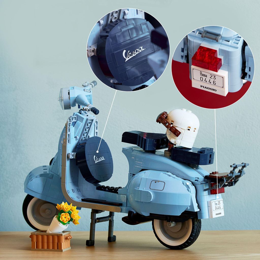 LEGO 10298 Icons Vespa 125, Motorrad-Modell zum Bauen, Produktbild 5