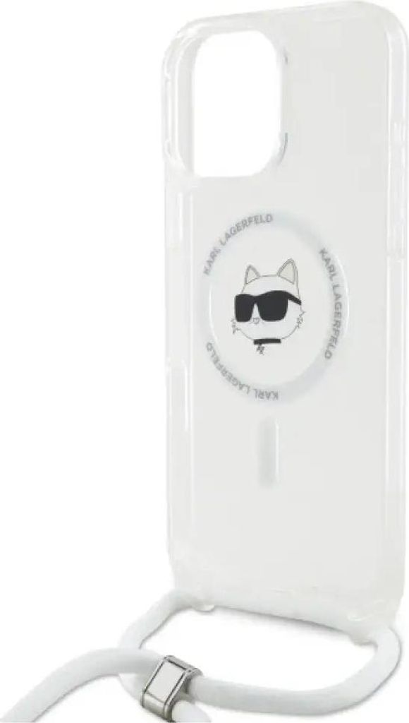 KARL LAGERFELD Cover Per IPhone 13 Pro Max 6,7'' Trasparente Con Testa Di Choupette - Protezione Antiurto 2 Metri