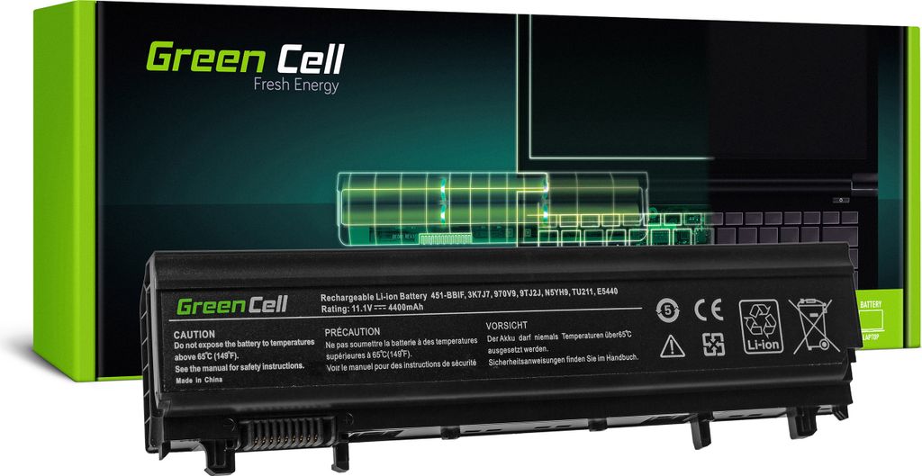 Green Cell Laptop Akku Dell VV0NF VVONF N5YH9 für Dell Latitude E5440 E5540