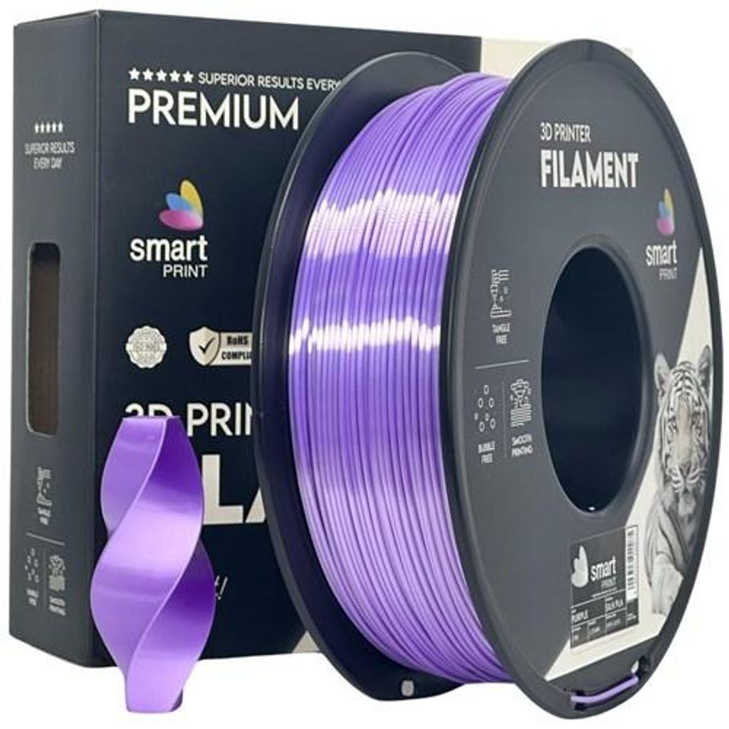 Seiden-PLA-Filament, violett, Smart Print, 1,75 mm, 1000 g