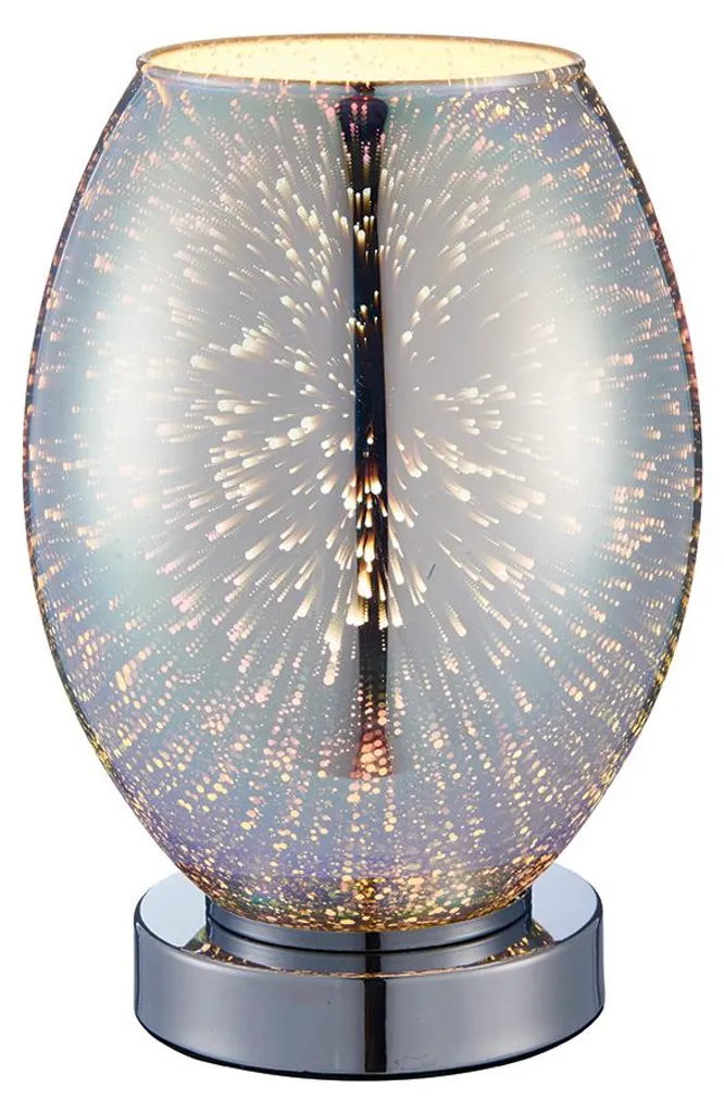 Lampe de table STELLAR Endon chromée E14 15W - Luminaire chic 24 cm