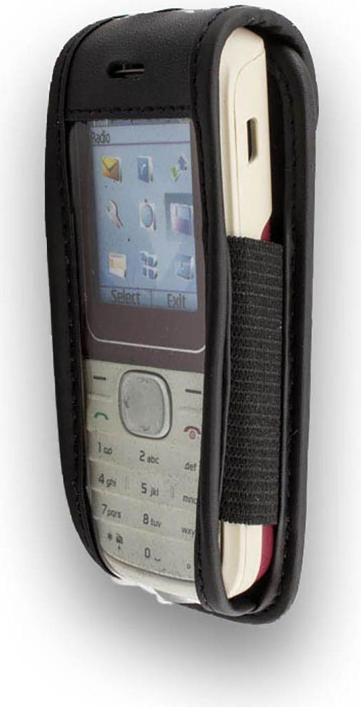 caseroxx Ledertasche mit Gürtelclip kompatibel mit Nokia 1650 aus Echtleder, Tasche mit Gürtelclip und Sichtfenster