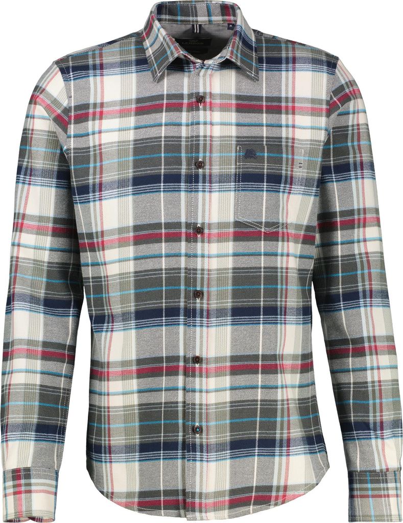 Lerros - Herren Flanell Hemd, (25N1095), Größe:XXL, Farbe:Broken White (103)