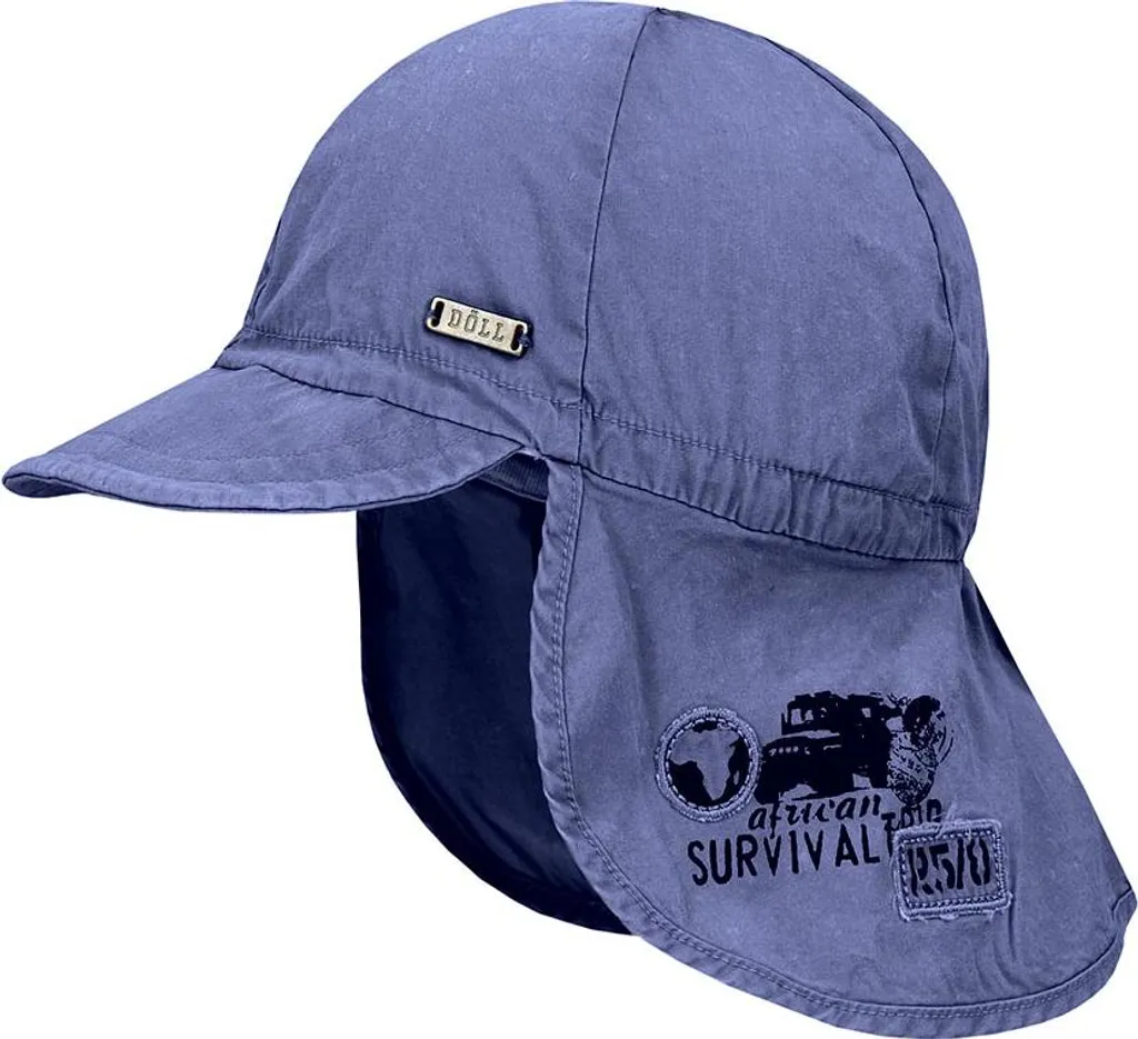Berretto da collo in denim Döll con protezione UV in cotone