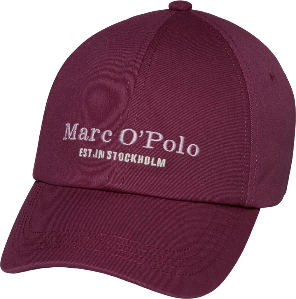 Berretto Marc O'Polo Acai Red | Cappellino Bordeaux Woven in Twill