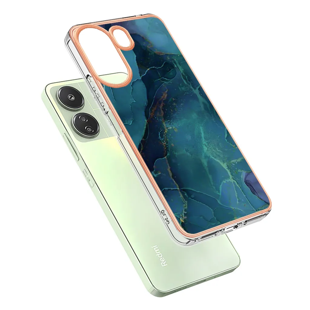 GOGME Cover per Xiaomi Redmi 13C / Poco C65, Compatibile con MagSafe, Robusto PC + TPU Doppio Strato Protettivo Traslucido Antiurto Cellulare Custodia, Blu
