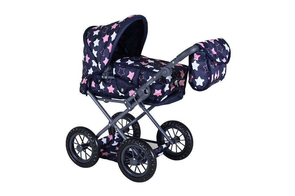 Puppenwagen Ruby - star blue pink