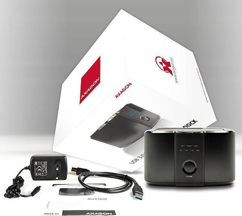 Axagon ADSA-ST Station d'accueil HDD SSD USB 3.0 Type-B Noir (ADSA-ST)