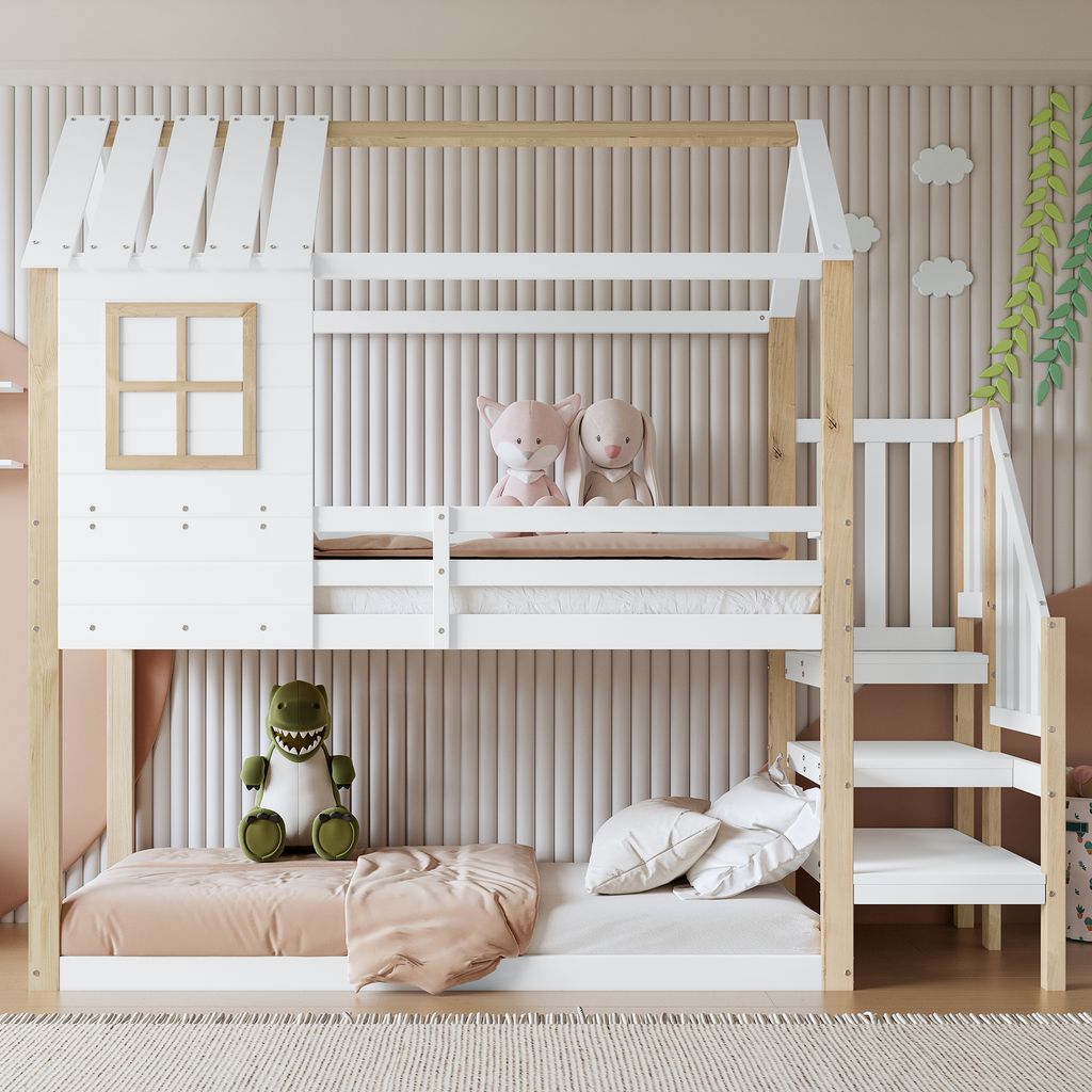 Flieks Poschodová posteľ 90x200cm s ochranou proti Obrázok produktu