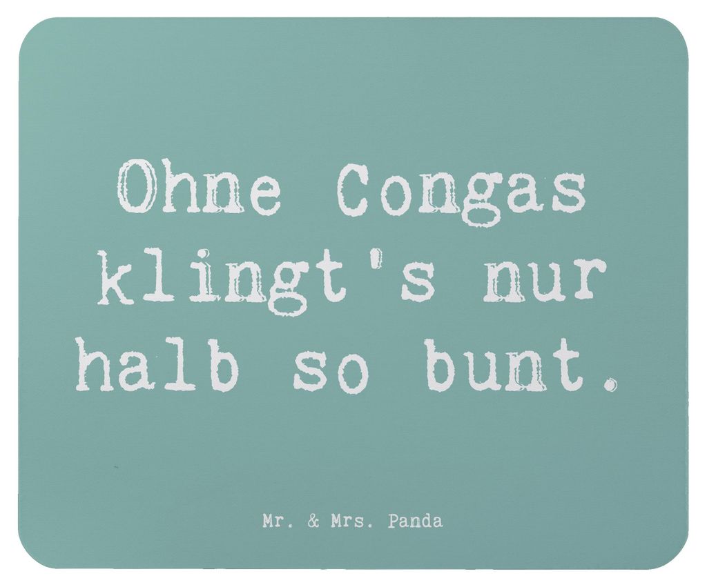 Mr. & Mrs. Panda Mouse Pad Spruch Bunte Congas - Meeresbrise - Geschenk, mauspad pc, Trommeln, Mousepad, Percussion, Lateinamerikanische Musik, Ins...
