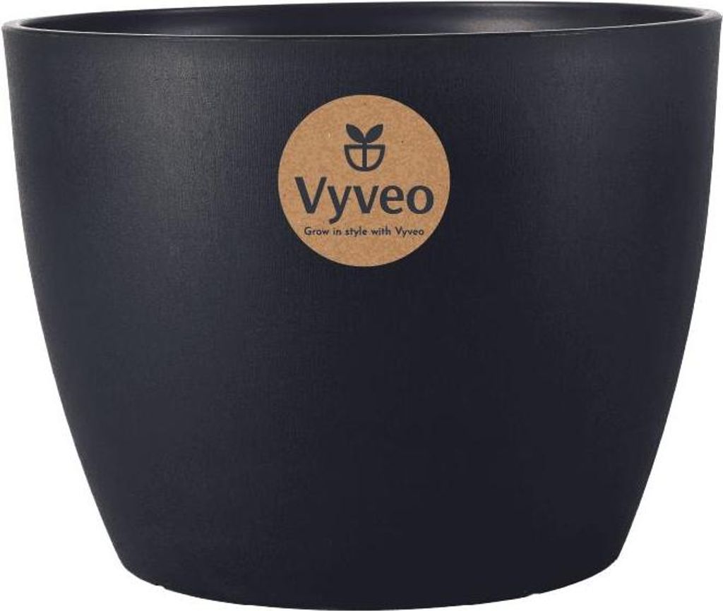 Vyveo - Blumentopf Lunda - Schwarz - 20x15 Produktbild 