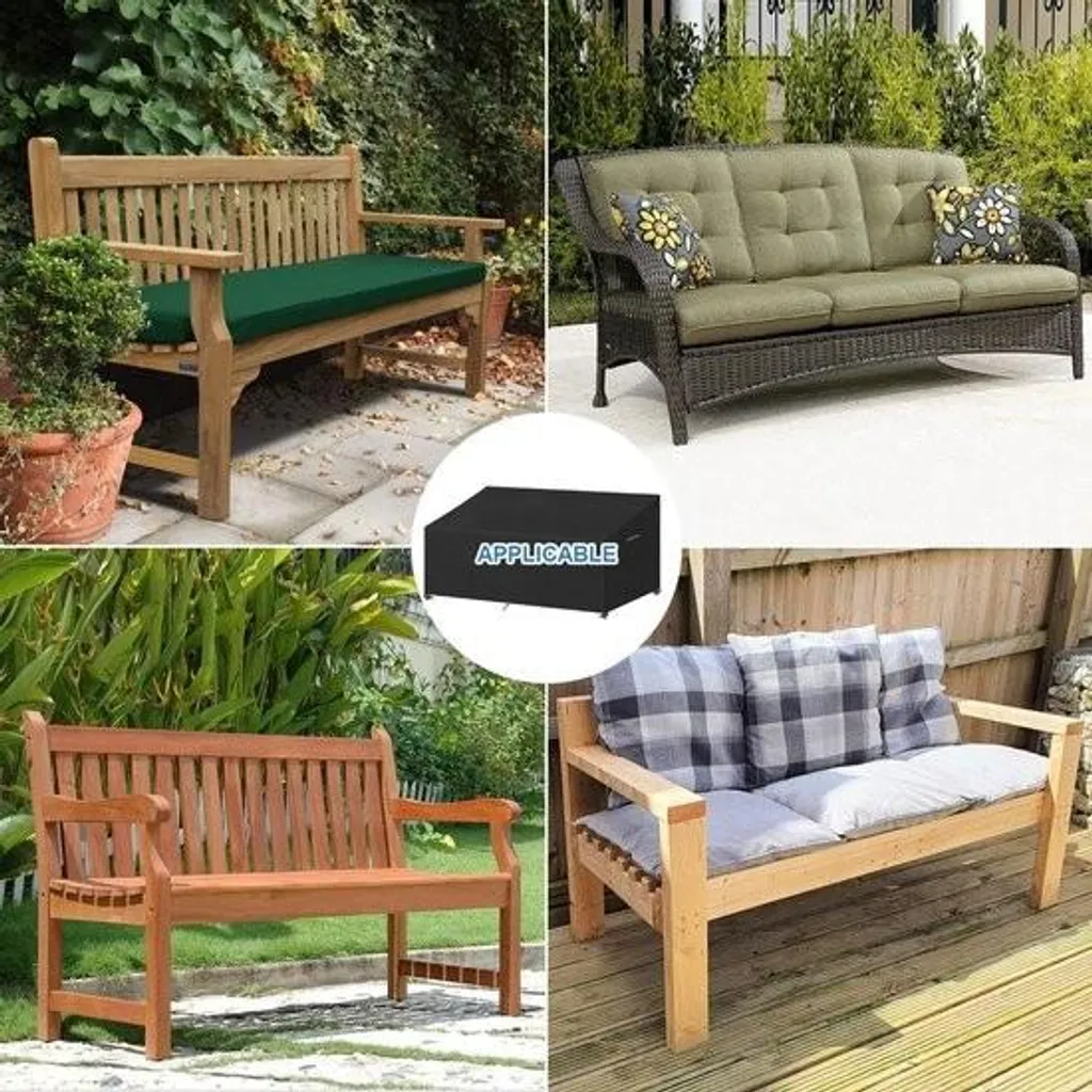 Housse Banc de Jardin Imperméable - Textile Résistant aux Rayons UV