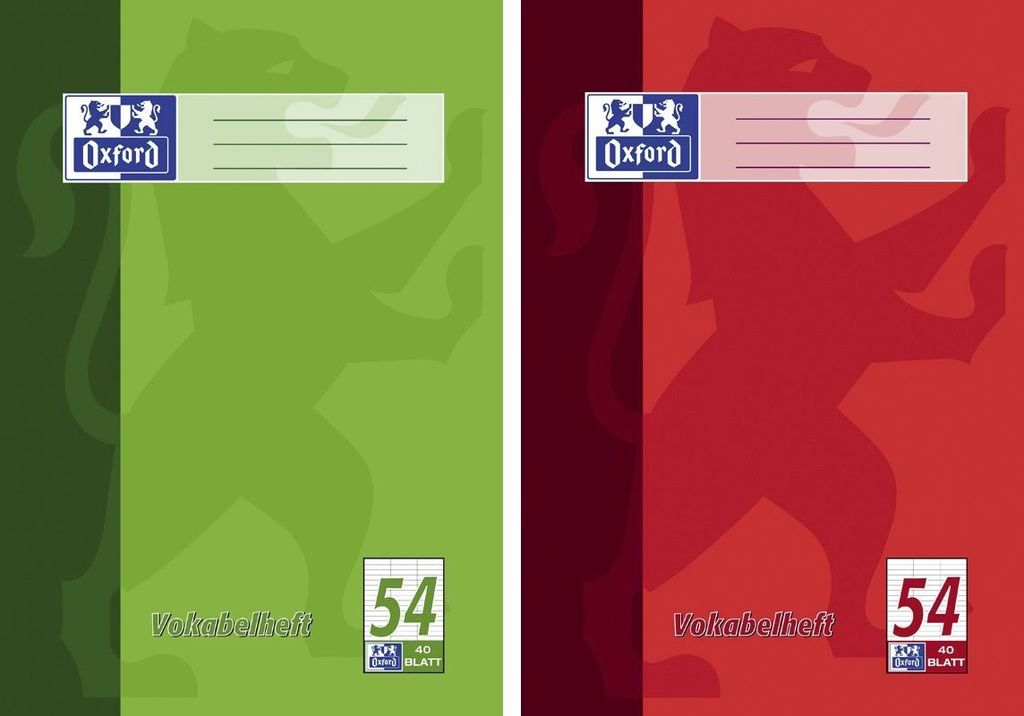 Cahier de vocabulaire A4 40 feuilles Lin54 ligné avec 2 Image du produit 
