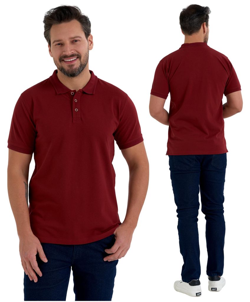 Moraj Herren Poloshirt kurzarm – Rot, Größe XL, bequem