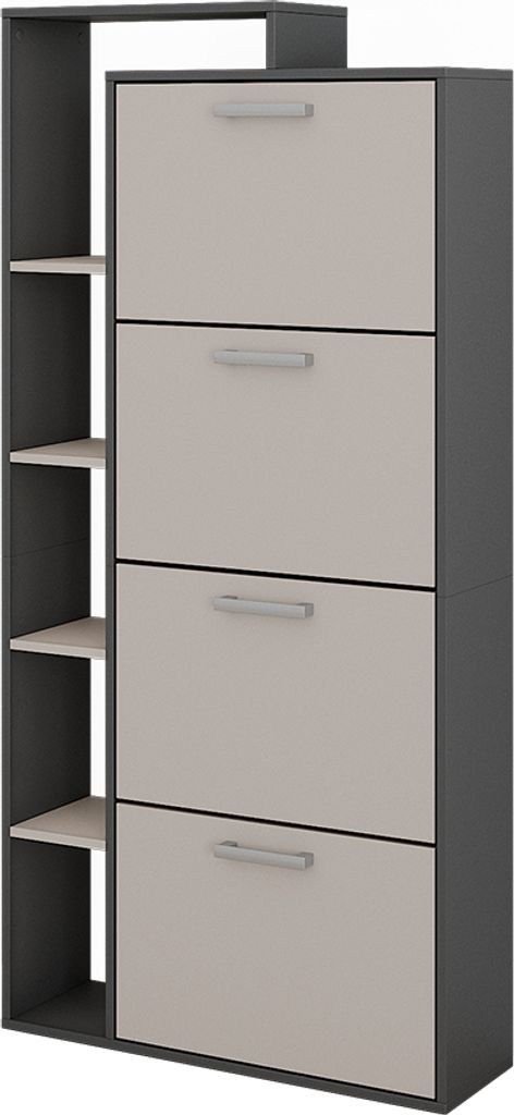 Scarpiera Vicco Orlando Antracite/grigio 80 x 166.1 cm con Immagine del prodotto 