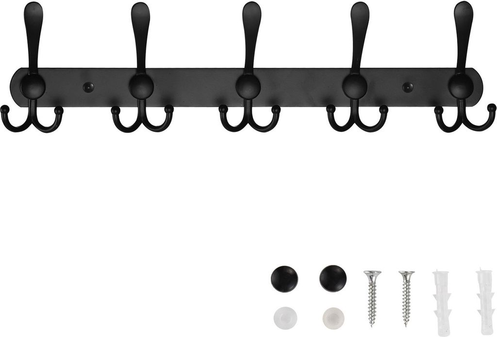 Hakenleiste Kleiderhaken – Edelstahl Garderobenhaken, Handtuchhaken, Wandgarderobe für Badezimmer und Flur