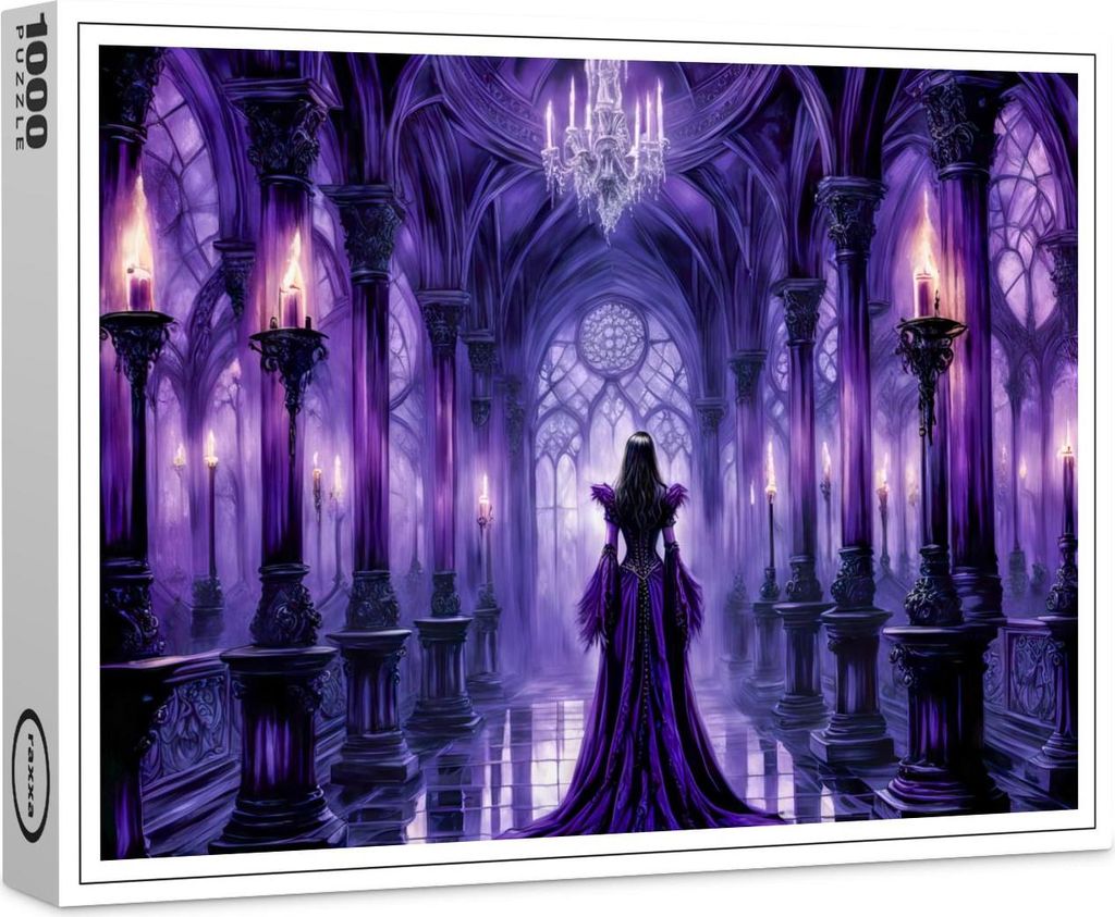 raxxa Premium-Puzzle "Mystical Vampire Queen in Gothic Castle Hall", 1000 Teile