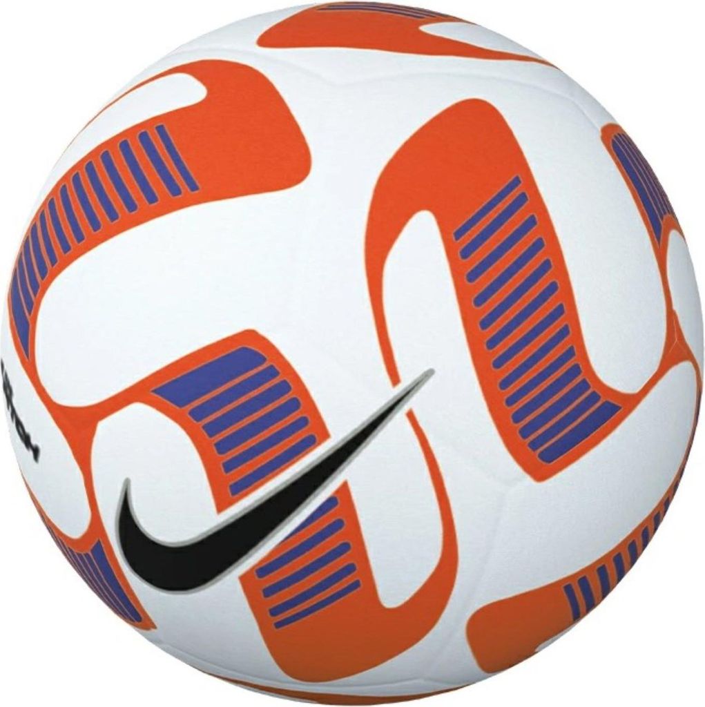 Nike Pitch Fußball Größe 5 Weiß-Orange mit aerodynamischer Form und kontrastierendem Design