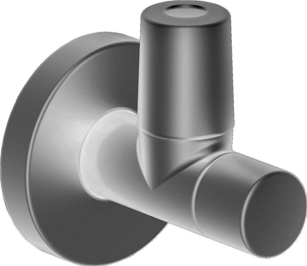 Duravit Design Eckventil mit Rosette, schwarz matt